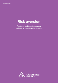 Risk aversion