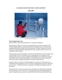 May 2006 - Palmer LTER