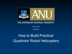 How to Build Practical Quadrotor Robot Helicopters