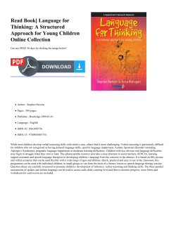 Read Book] Language for Thinking: A Structured