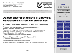 Aerosol absorption retrieval at ultraviolet wavelengths