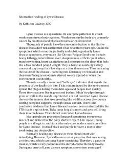Alternative Healing of Lyme Disease