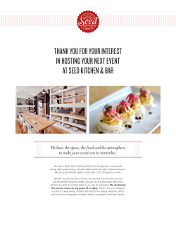 THANK YOU FOR YOUR INTEREST IN HOSTING YOUR NEXT