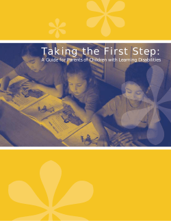 Taking the First Step