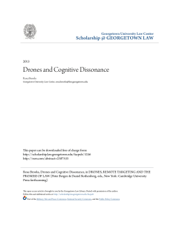Drones and Cognitive Dissonance