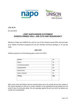 JOB CUTS AND REDUNDANCY