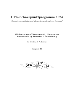 Minimization of non-smooth, non-convex - DFG