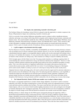 Federal inquiry into modernizing Australia`s electricity grid