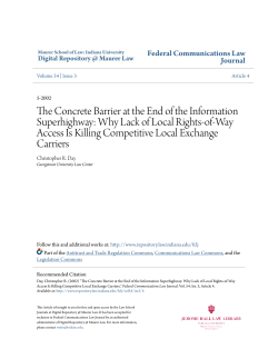The Concrete Barrier at the End of the Information Superhighway