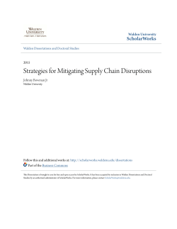 Strategies for Mitigating Supply Chain Disruptions