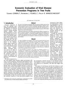 Economic Evaluation of Viral Disease Prevention Programs in Tree