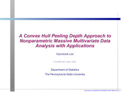 A Convex Hull Peeling Depth Approach to Nonparametric Massive