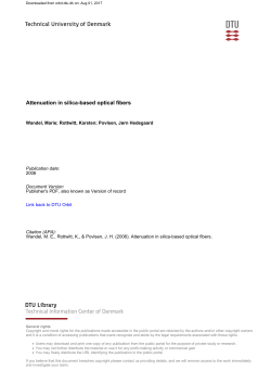 Attenuation in silica-based optical fibers