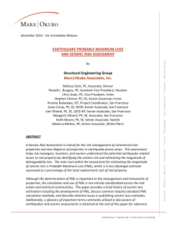 earthquake probable maximum loss