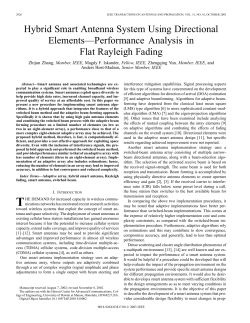 Hybrid smart antenna system using directional elements