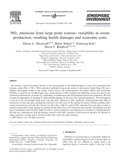NOx emissions from large point sources