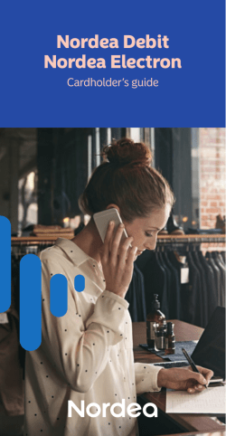 Nordea Debit Nordea Electron
