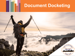 Auto Document Docketing