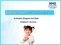 Getting it right for every child, Jane McCallum