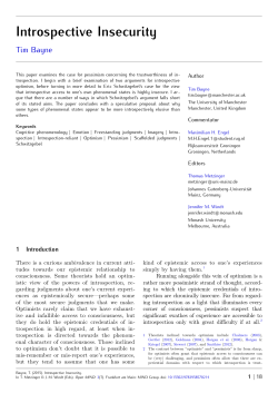 Introspective Insecurity - Open