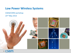 Low Power Wireless Systems