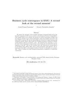 Business cycle convergence in EMU: A second look at the second