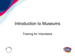 Introduction to Museums Training