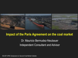 The Impact of the Paris Agreement on the Coal Market