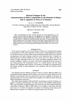 Diurnal Changes in the Concentrations of Micro