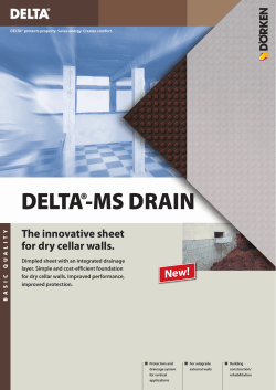 delta&reg;-ms drain - Delta Membrane Systems
