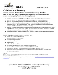 FACTS Updated Jan. 2016 Children and Poverty