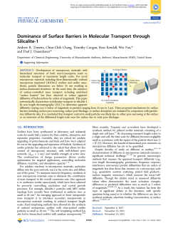 Dominance of Surface Barriers in Molecular Transport through