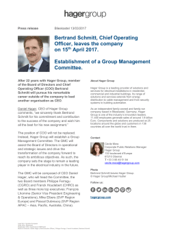 Brief - Hager Group