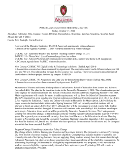Minutes - UW-Madison School of Education