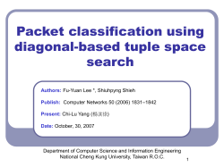 Tuple Space Framework - CSIE -NCKU