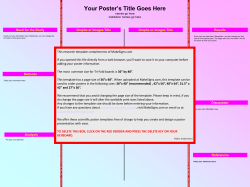 Free research poster template