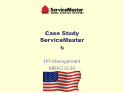 Case Study ServiceMaster