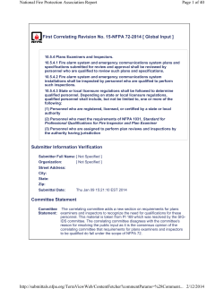First Correlating Revision No. 15-NFPA 72