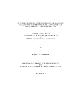 the determinants of organizational citizenship behavior
