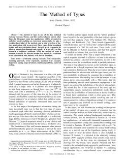 The Method of Types - Information Theory, IEEE