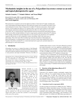 Mechanistic insights in the use of a Polypodium