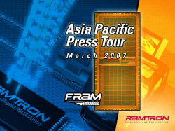 Ramtron Asia Pacific Grows