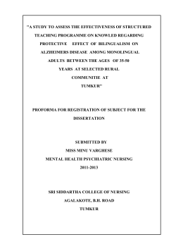 "A STUDY TO ASSESS THE EFFECTIVENESS OF STRUCTURED