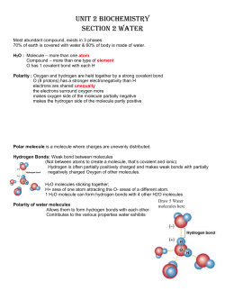 H 2 O : Molecule &ndash; more than one atom