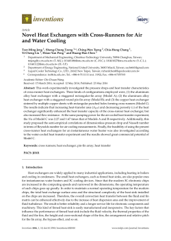 Novel Heat Exchangers with Cross-Runners for Air and