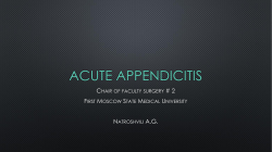 Acute appendicitis