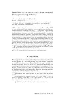 Decidability and combination results for two notions of