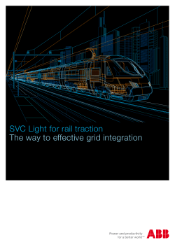 SVC Light for rail traction The way to effective grid integration