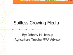 Soilless Growing Media