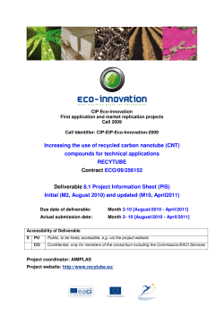 Increasing the use of recycled carbon nanotube (CNT) compounds